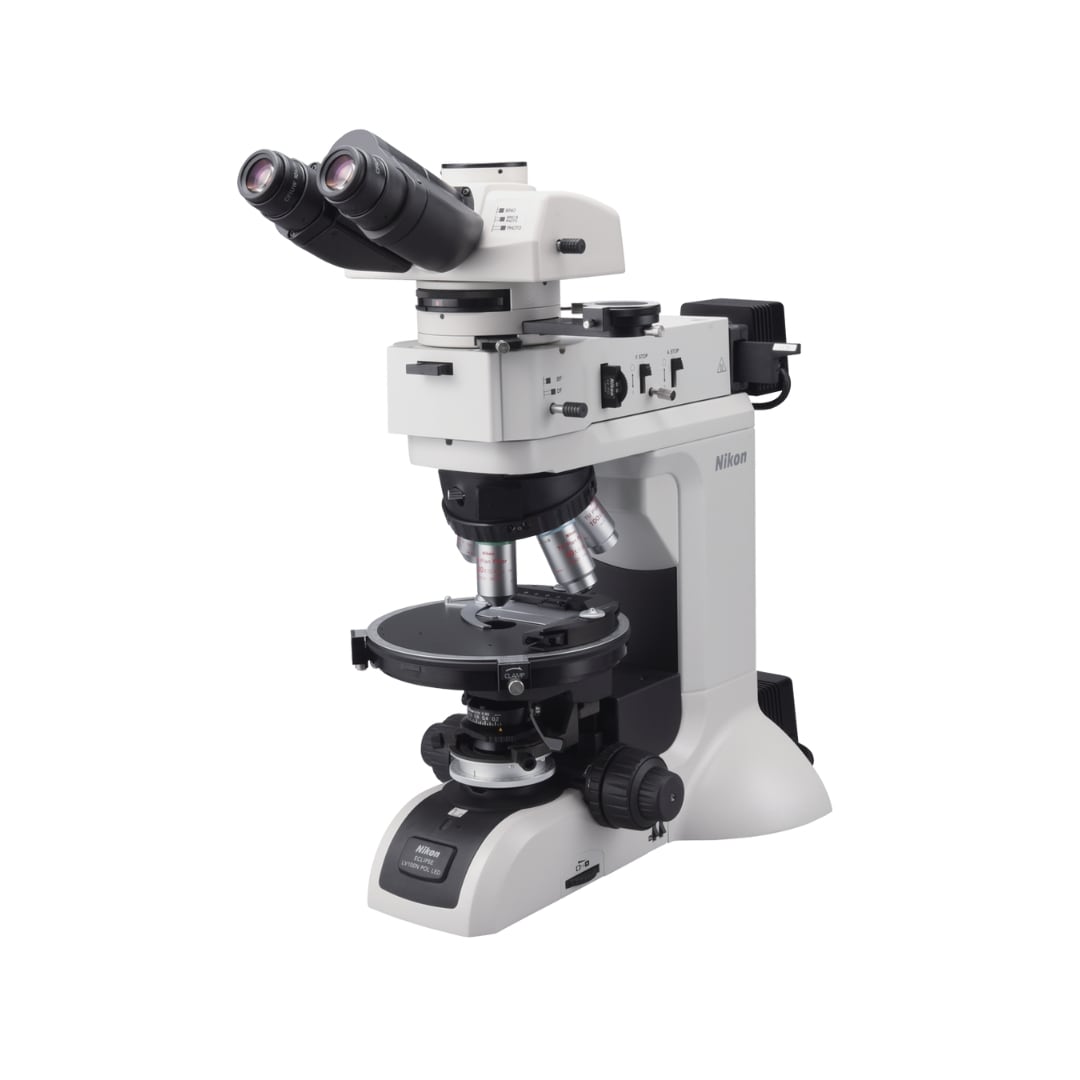 Nikon Polarisationsmikroskop ECLIPSE LV100N POL LED für Einsatzbereiche Werkstoffprüfung, Forschung und Polarisation