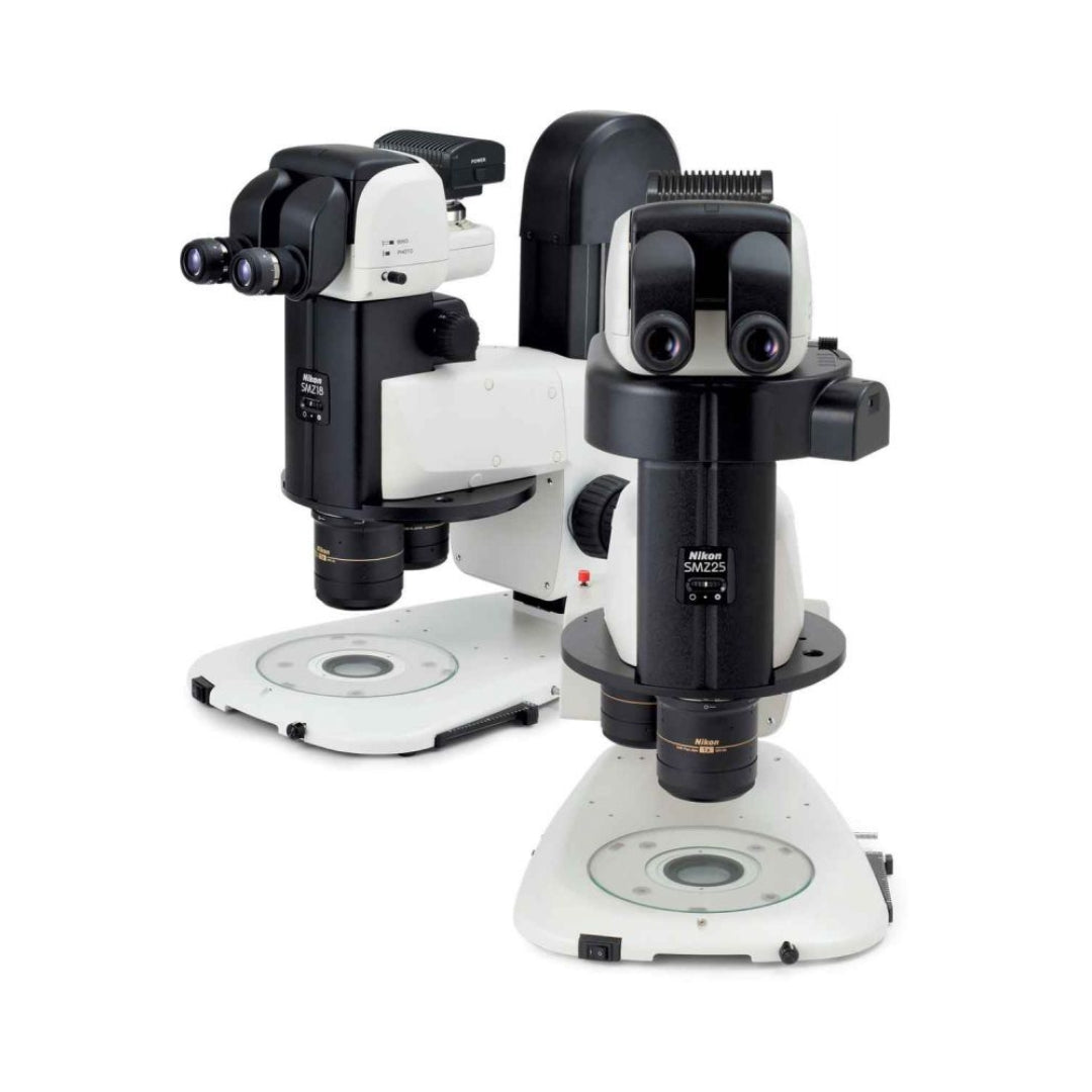 Nikon Stereomikroskop SMZ25/SMZ18 für den Einsatzbereich Werkstoffprüfung, Forschung, Ausbildung, Biotech und Klinische Labore. 